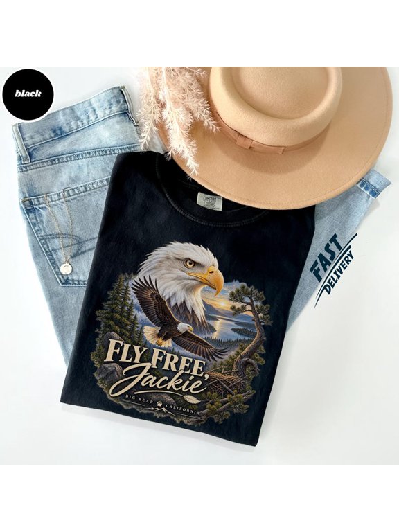 Fly Free Jackie Shirt – Big Bear Eagle Memorial Tee | Bald Eagle Tribute