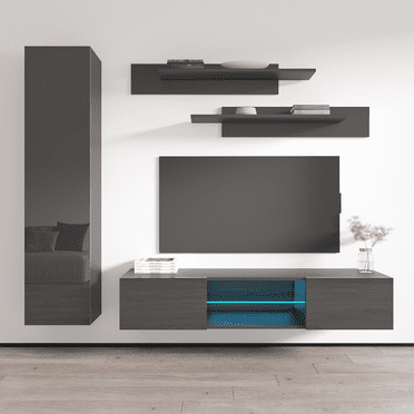 Fly G 33TV Wall Mounted Floating Modern Entertainment Center