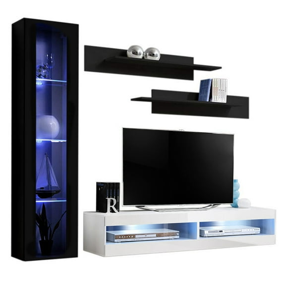 Fly G 34TV Wall Mounted Floating Modern Entertainment Center