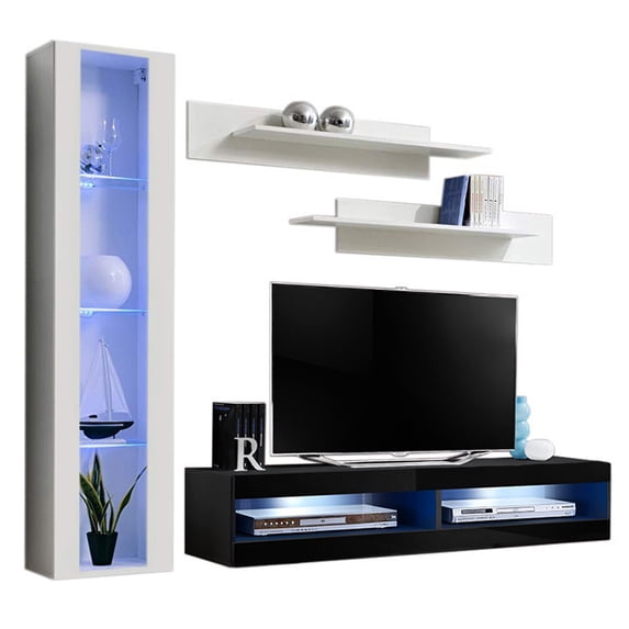 Fly G 34TV Wall Mounted Floating Modern Entertainment Center