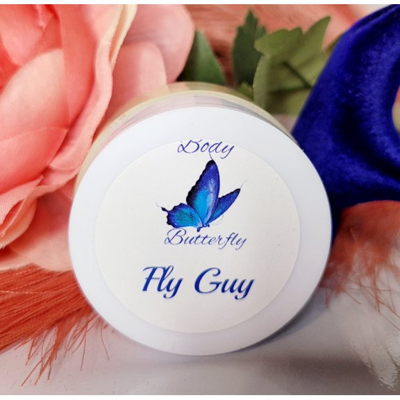 Body Butterfly 1oz Raw Shea Butter Body Butter, Masculine and Clean