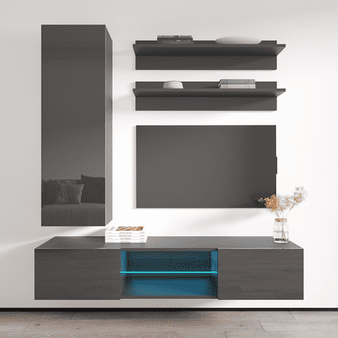 Fly H 33TV Wall Mounted Floating Modern Entertainment Center