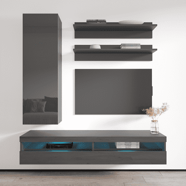 Fly H 35TV Wall Mounted Floating Modern Entertainment Center