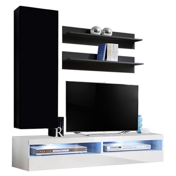 Fly H 35TV Wall Mounted Floating Modern Entertainment Center