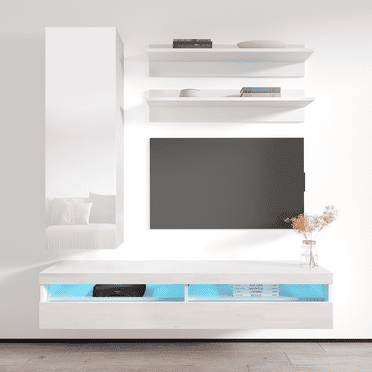 Fly H1 35TV Wall Mounted Floating Modern Entertainment Center