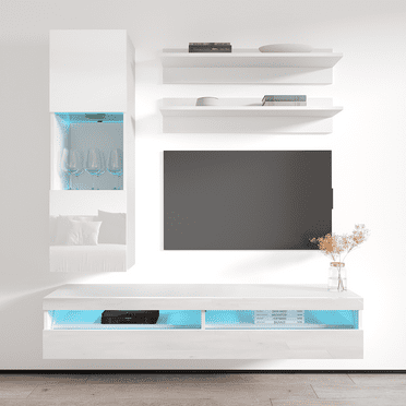 Fly H3 35TV Wall Mounted Floating Modern Entertainment Center