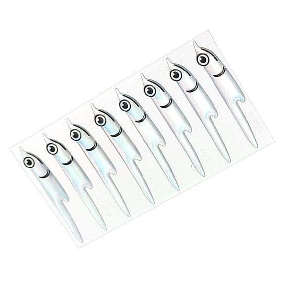 Fly Hook Tying Materials Silverside Fish Mask Sticker Fly Tying Baitfish Streamers Shoulders Fleye Foil Lurefish Mask