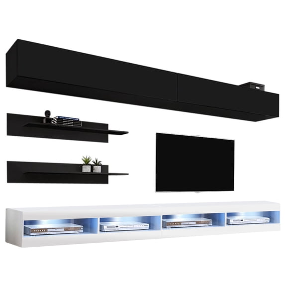 Fly I 34TV Wall Mounted Floating Modern Entertainment Center