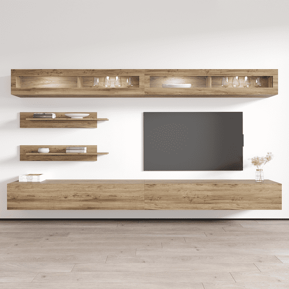Fly I2 30TV Wall Mounted Floating Modern Entertainment Center