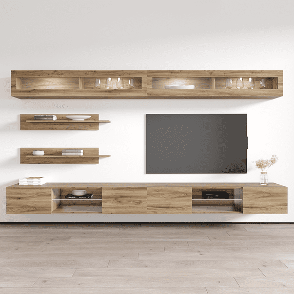 Fly I2 33TV Wall Mounted Floating Modern Entertainment Center