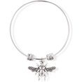 thumbnail image 1 of Fly Insect Large Fancy Charm Bangle, 1 of 5