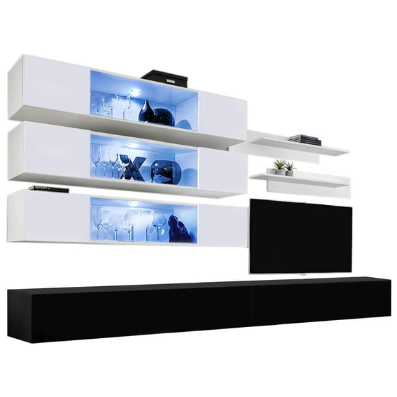 Fly J 30TV Wall Mounted Floating Modern Entertainment Center