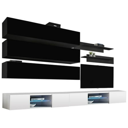 Fly J 33TV Wall Mounted Floating Modern Entertainment Center