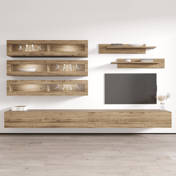 Fly J2 30TV Wall Mounted Floating Modern Entertainment Center