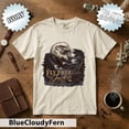 thumbnail image 1 of Fly Jackie Eagle Memorial T-shirt Bald Eagle Graphic Tee Ivory Wildlife Remembrance Shirt Nature Lover Apparel Bird Watcher Gift Comfort Fit Tee, 1 of 7