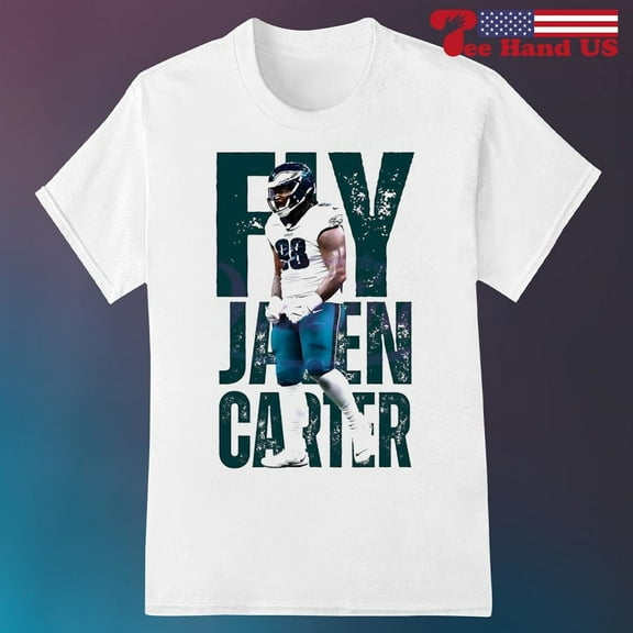 Fly Jalen Carter Philadelphia Graphic 2025 shirt,White Color,Size M