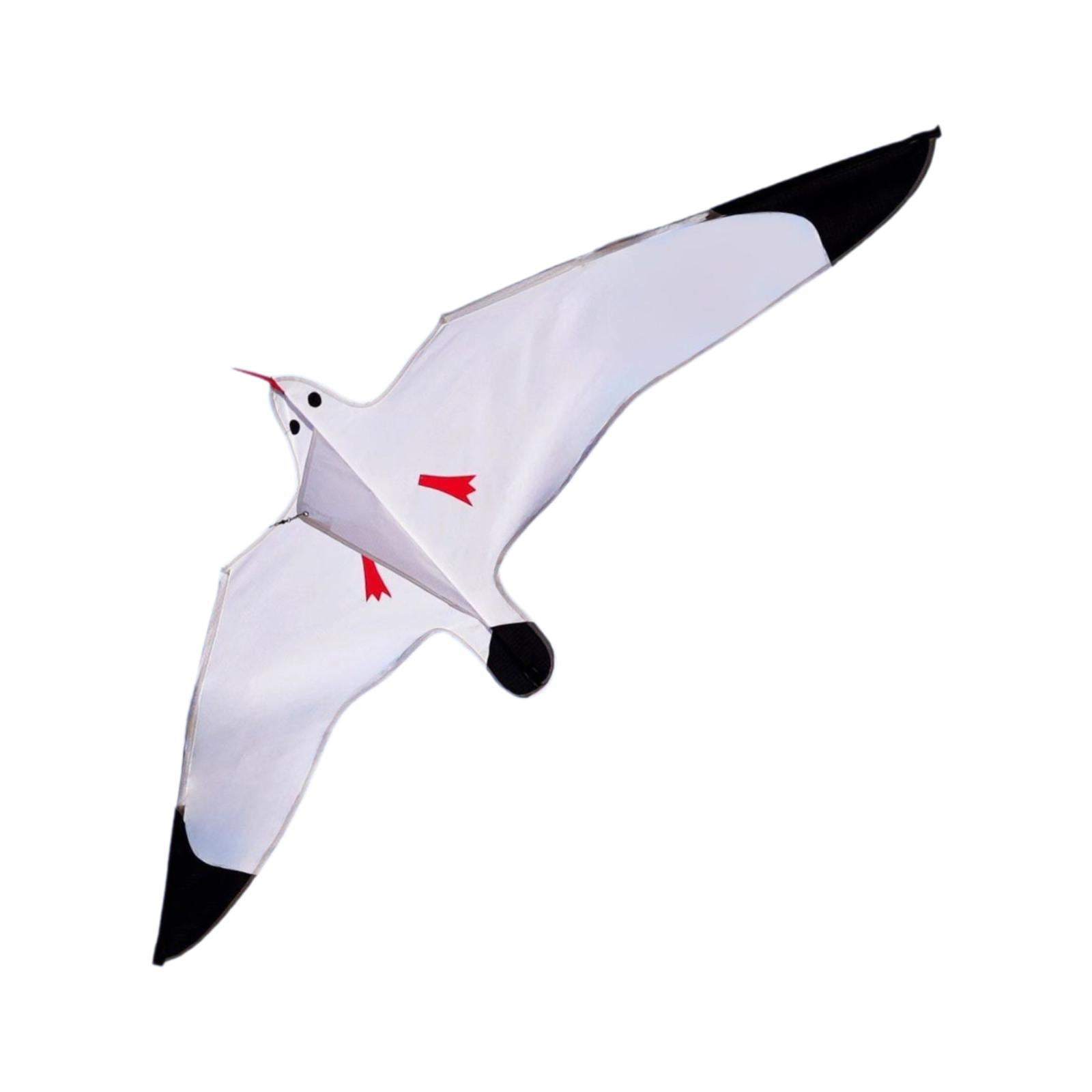 Fly Kite Seagull Kite Outdoor Game Sturdy Polyester Material Perfect for Kids Teens Adults Beach Lawn