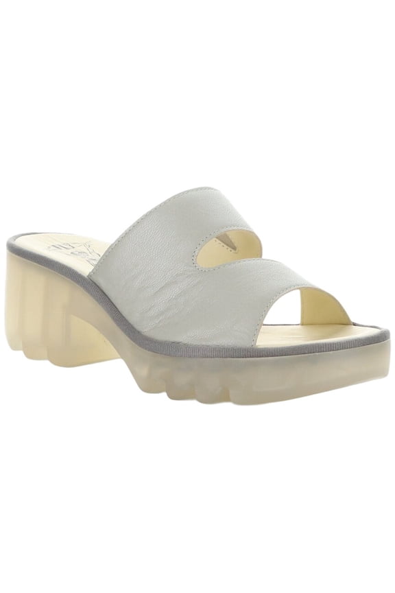 Tech Leather Sandal, 41, Silver