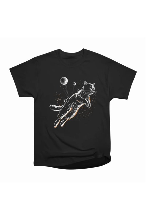 Fly Me To The Moon Space Kitten T-Shirt Tee Gift For Him Merch For Her Apparel For Friend