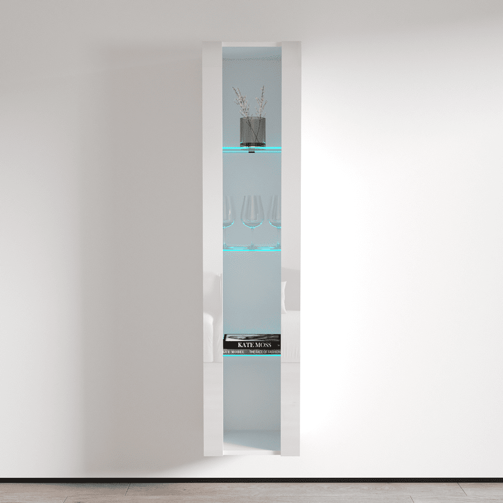 Fly Modular Wall Mounted Floating Bookcase (Type41) White