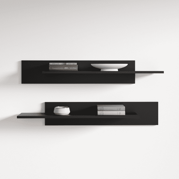 Fly Modular Wall Mounted Floating Shelf (Type-MX) Black