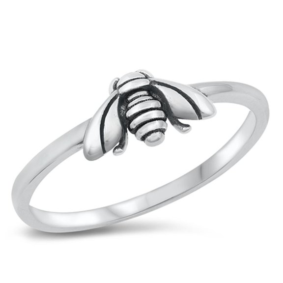 Fly Motivation Wealth Guilt Ring .925 Sterling Silver Band Jewelry Female Male Unisex Size 9