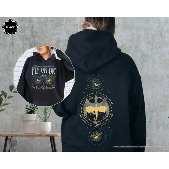 Fly Or Die Fourth Wing Series Hoodie, Basgiath War College Hoodie, Dragon Rider Sweat, Dragon Books Lover, Riders Quadrant Hoodie