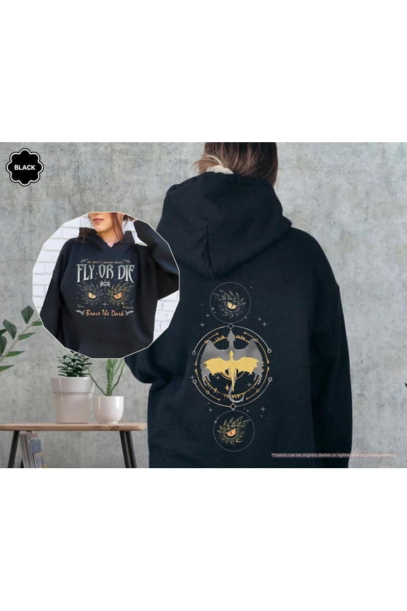 Fly Or Die Fourth Wing Series Hoodie, Basgiath War College Hoodie, Dragon Rider Sweat, Dragon Books Lover, Riders Quadrant Hoodie