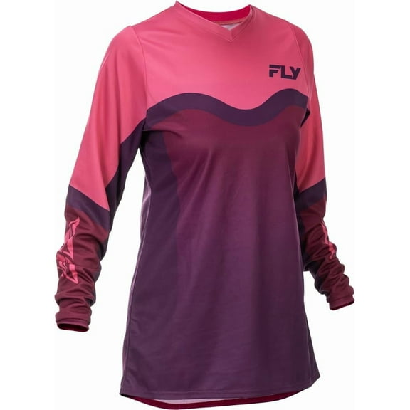 Fly Racing 2026 Women's F-16 Motocross Jersey, Lightweight Racing MX Gear - Pink/Muave, 2X-Large