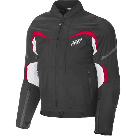Fly Racing Butane Jacket Black/White/Red 2X