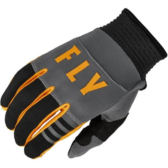 Fly Racing F-16 Motorcycle Gloves Grey/Orange MX Off-road ATV UTV BMX MTB Adult Size Large