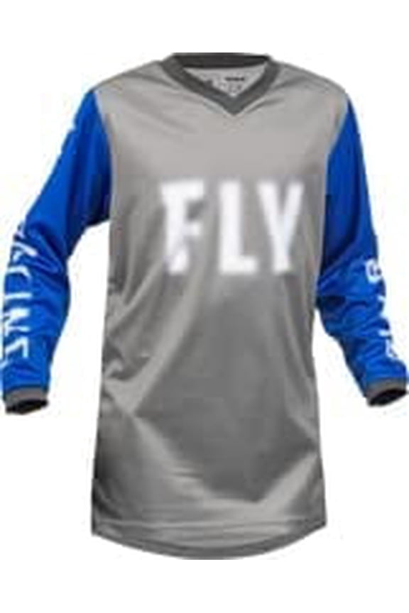 F-16 Youth Jersey (Large, Gray/Blue)