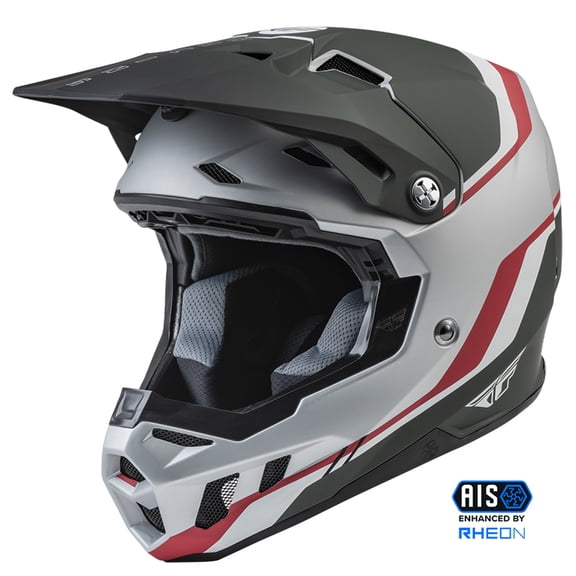 Fly Racing Formula CC Helmet - Driver - Matte Silver/Red/White - 2XL
