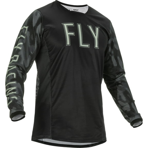 Fly Racing Kinetic S.E. Tactic Jersey - 2022 Model - Black/Grey Camo - 2XL