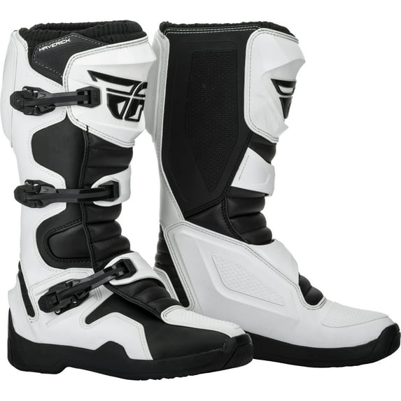 Fly Racing Maverik Boots White/Black Sz 12