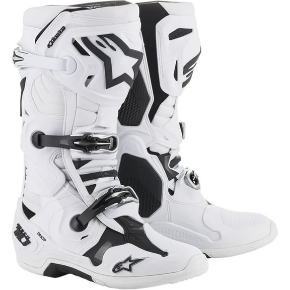 Fly Racing Mens Tech 10 Motorcycle Boots-White-14