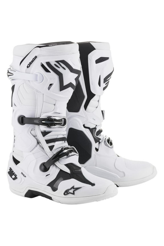 Fly Racing Mens Tech 10 Motorcycle Boots-White-14