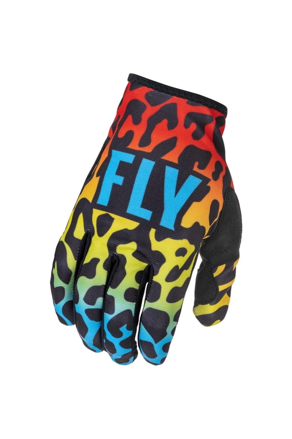 Youth Lite LE Exotic Gloves - Red/Yellow/Blue - MD