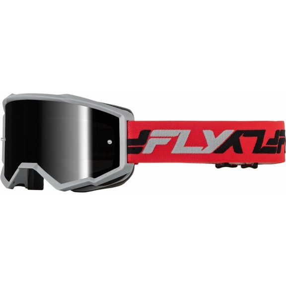 Fly Racing Zone Youth Goggles (One Size Fits Most, Red/Gray)
