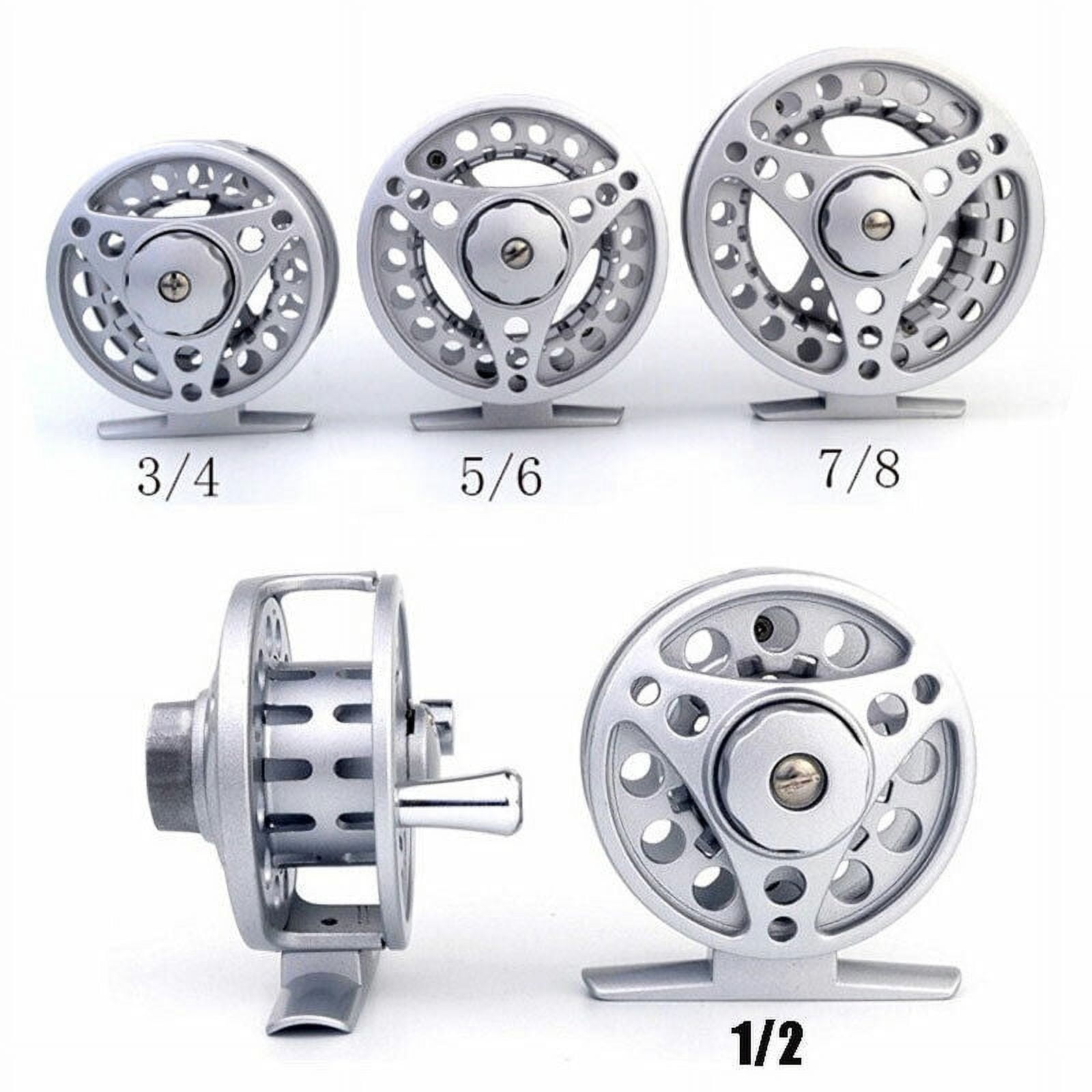 Fly Reel 1/2/3/4/5/6/7/8 WT Large Arbor Silver Aluminum Fly