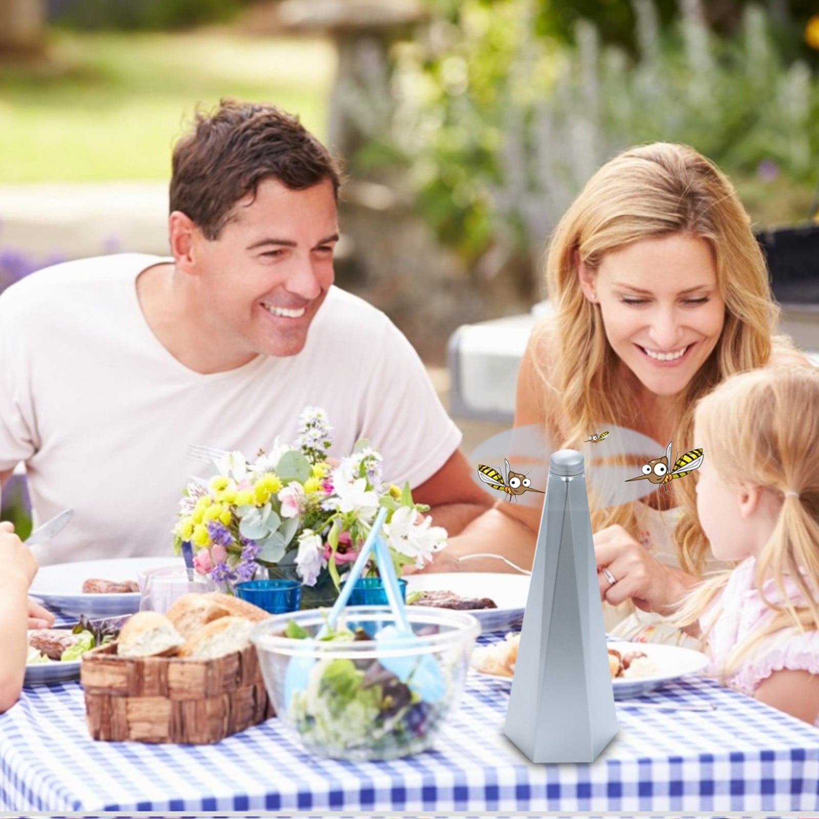 Fly Repellent Fan Keep Flies And Bugs Away From Your Food Enjoy Outdoor