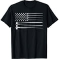thumbnail image 1 of Fly Rod Fishing American Flag T-Shirt, 1 of 3