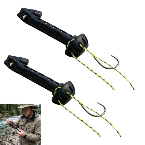 Fly Roost Magnetic Fly Threader, Magnetic Fly Threader, Fly Roost 2.0 Magnetic Rigging Tool, Universal Knot Helper Knot Assist for Threading Hooks, Fishing Accessory to Easily Rig Small Flies