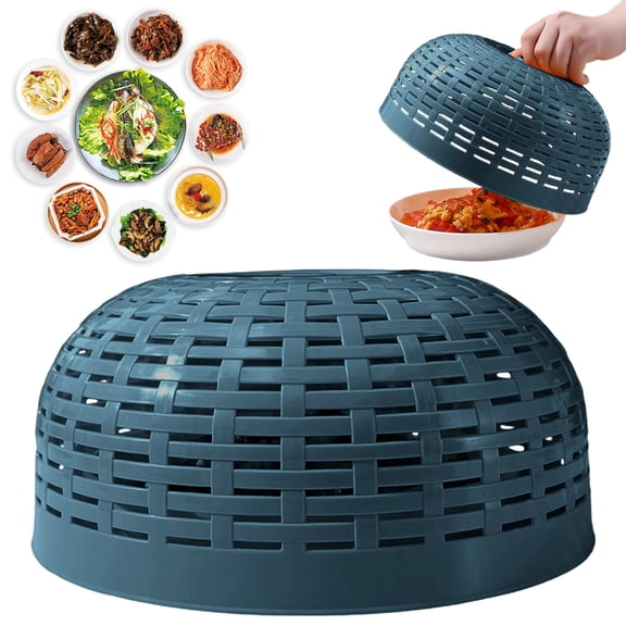 Fly Screen Cover for Food, Anti-Gnat Mesh Net for Dishes, Reusable Food Tent for Kitchen, Dining Table, Picnic & Outdoor Use, Fits Most Bowls & Draining Baskets