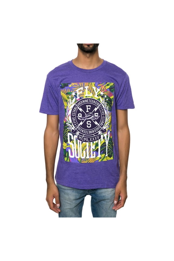 Mens The Bolted Graphic T-Shirt, Purple, Small