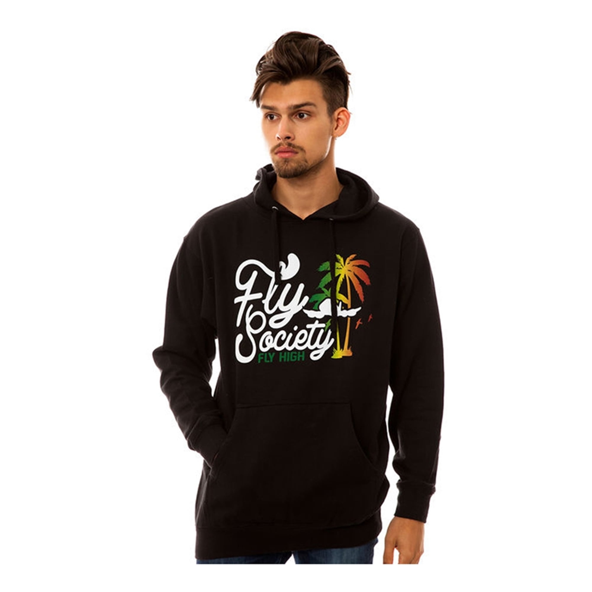 Fly Society Mens The Fly High Paradise Hoodie Sweatshirt