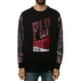 thumbnail image 1 of Fly Society Mens The Geo Crewneck Sweatshirt, Black, Medium, 1 of 2