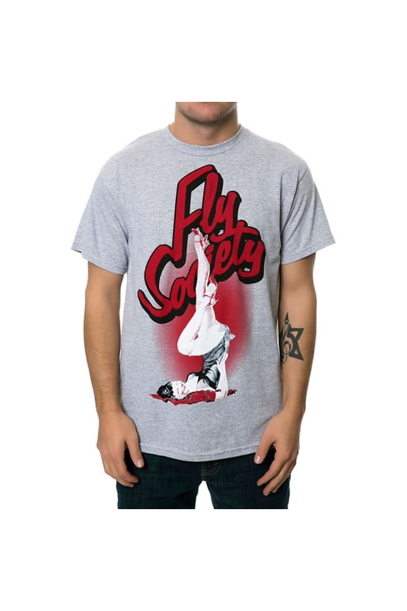 Mens The Pin Up Graphic T-Shirt, Grey, Small