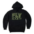 thumbnail image 1 of Fly Society Mens The Snakeskin Fly Hoodie Sweatshirt, Black, Large, 1 of 2