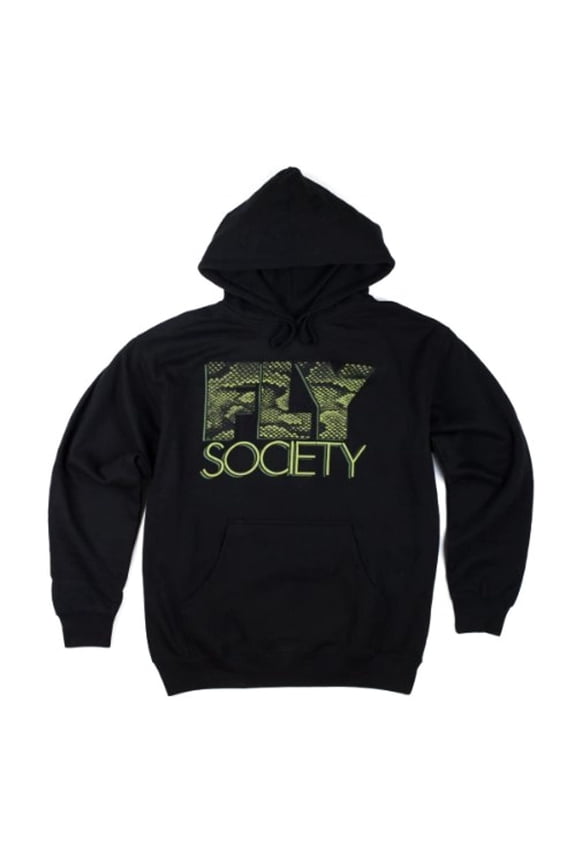 Mens The Snakeskin Fly Hoodie Sweatshirt, Black, XX-Large